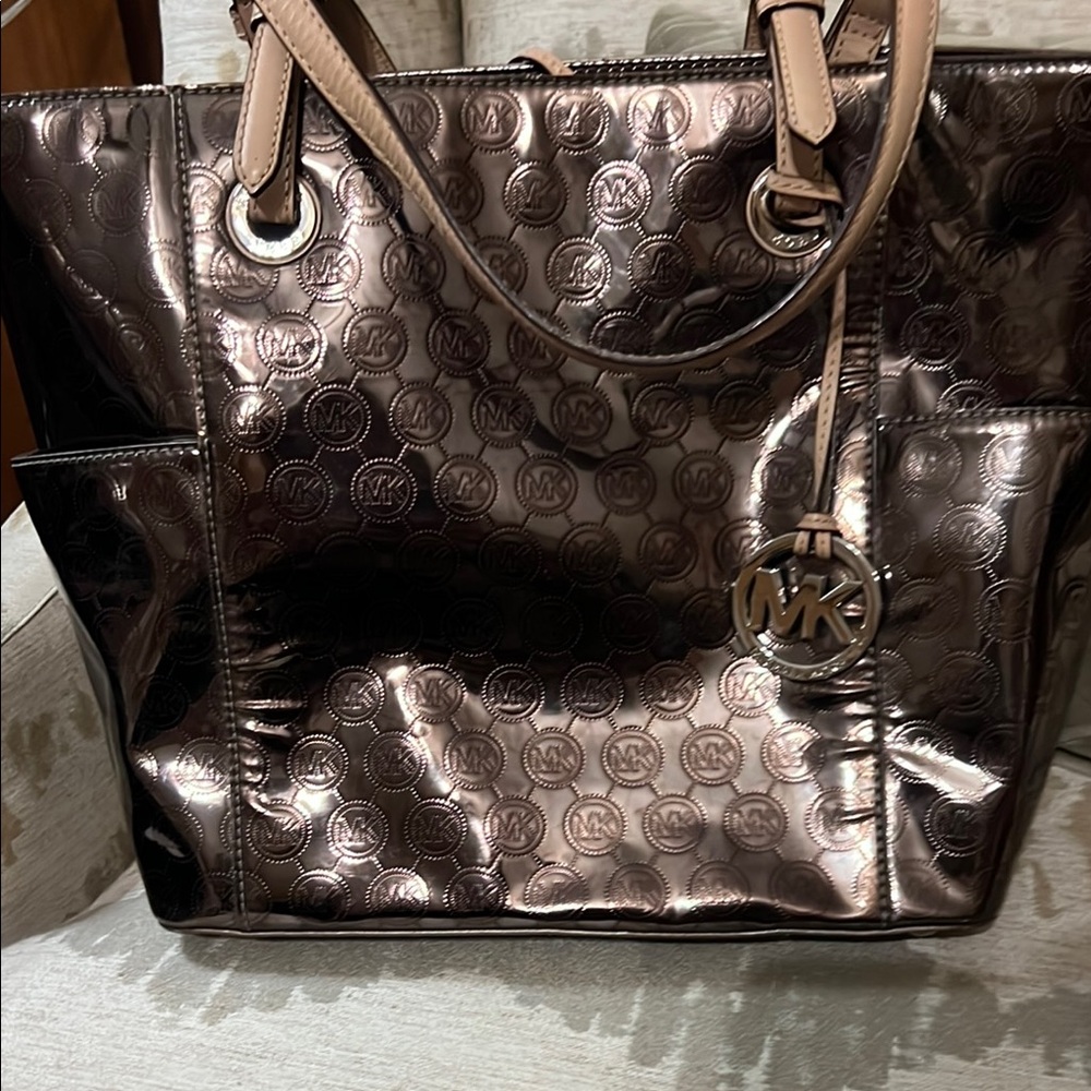 Michael Kors Metallic Tote Bag